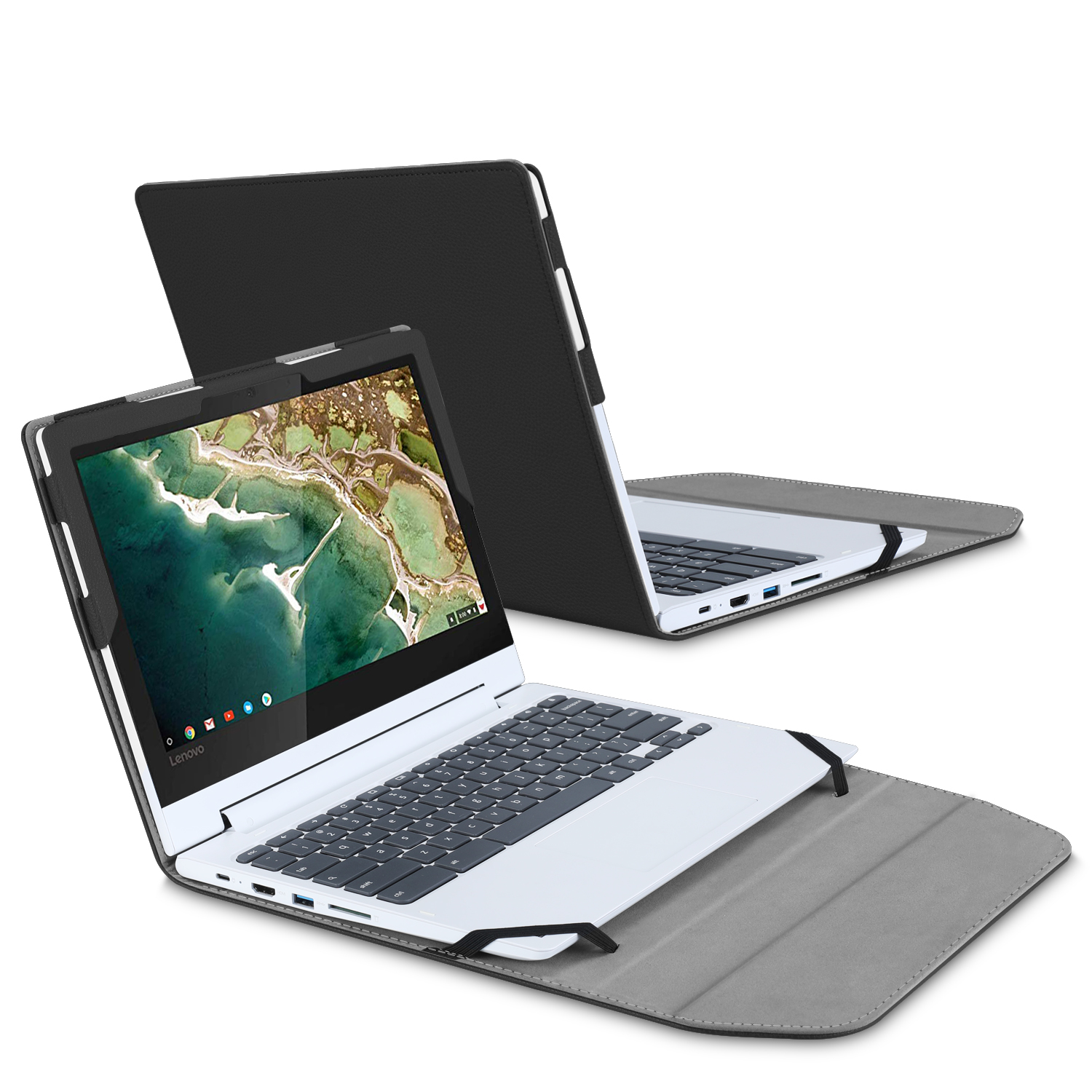 Fintie Sleeve Case for 11.6" Lenovo Chromebook C330 - Premium PU Leather Protective Portfolio Book Cover - image 3 of 7