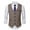 Coffee, variant on Cloudstyle Men's Mixed Fabric Single-Breasted Vest, 4-Button V-Neck Sleeveless Jacket for Autumn Urban Style
