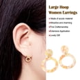 thumbnail image 4 of Pendientes colgantes Jumpingount para niña de acrílico amarillo, 4 of 6
