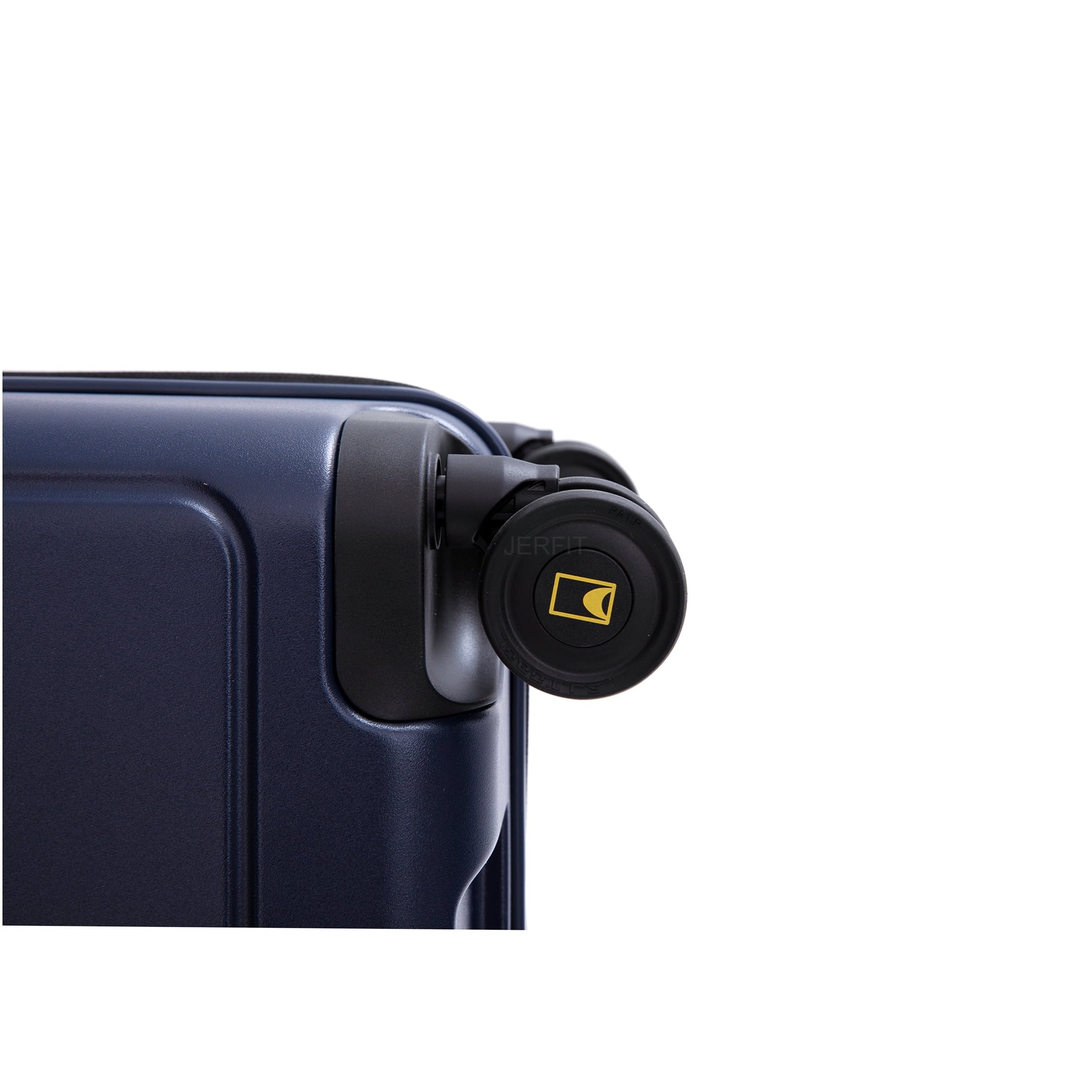 JERFIT 19 Inch Carry On Luggage Hardshell Spinner Suitcase, Navy Blue ABS+PC Lightweight Check-In Approved Underseat Travel Bag with TSA Lock