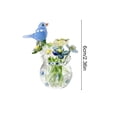 thumbnail image 3 of Fareti Mini Glass Flower Bouquet with Vase Handmade Glass Daisy Butterfly Bird with Stems Small Floral Flower Vase Ornaments for Table Centerpiece Home Decor Gift, 3 of 4