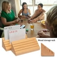 thumbnail image 1 of Homeer Playing-Card Storage Rack Storage Rack Wooden Storage Rack Convenient Wooden Playing-Card Holder Stand Smooth Edge Playing-Card Storage Rack Home Supplies, 1 of 7