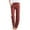 Red, variant on Ploknplq Baggy Jeans Scrub Pants for Women Solid Straight Solid Elastic Pants Long Drawstring Linen Waist Cotton Casual Pants Wide Leg Pants Woman Womens Pants Palazzo Pants for Women Red S