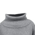 thumbnail image 6 of Blouse for Women Long Sleeve Knitted Solid Color Off-the-shoulder Sweater Gray M,Womens Sweater, 6 of 6