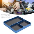 thumbnail image 3 of Plateau de Vis de Réparation RC, 3 Compartiments en Alliage d'Aluminium Rangement Séparé Look Élégant Support d'Outils de Fixation pour Voiture RC Avion Bateau, 3 of 7