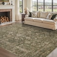 thumbnail image 7 of SIXHOME 6'x9' Area Rugs Washable Vintage Rugs for Living Room Distressed Floral Area Rug Indoor Soft Carpet Rugs for Bedroom Dining Room Office Throw Rugs Farmhouse Home Decor Green, 7 of 7