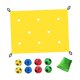 thumbnail image 2 of Juego de coordinación de lonas con agujeros para fomentar el espíritu de equipo en el jardín, interior y patio trasero. amarillo, 2 of 8