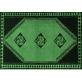 thumbnail image 1 of Ahgly Company Indoor Rectangle Southwestern Emerald Green Country Area Rugs, 4' x 6', 1 of 4