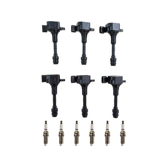 Ignition Coil Set with Spark Plugs 12 Piece - Compatible with 2012 - 2019 Nissan NV3500 4.0L V6 2013 2014 2015 2016 2017 2018