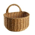 thumbnail image 3 of Hanging Basket Woven Wall Baskets Hanging Storage Basket Woven Shelf Basket Storage Bin Plant Basket Small Woven Storage Basket with Handle Decorative Basket for Home Office Organizing 1Pcs, 3 of 6