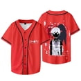 thumbnail image 1 of Omori Veste de Baseball de Marchandise Spatiale Rouge Été Femmes Hommes Mode Décontractée Harajuku T-Shirts à Manches Courtes,style 3,L, 1 of 5