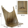 thumbnail image 3 of Solid Wood Wall Mounted Folding Table – Small Fold Down Desk, Space-Saving Drop Leaf Wall Desk for Home Office, Laundry Room, Kitchen & Small Spaces, 3 of 6