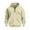 Beige, variant on ZyeKqe Hoodies for Men Drawstring Quarter Zip Fleece Lined Sweatshirts Fall Winter Solid Pullover Tops with Pocket