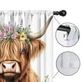 thumbnail image 4 of Blackout Kids Curtains,Highland Cow and Sunflower Childrens Insulated Curtains Set Of 2,Bedroom Essentials,Toddler Room Decor 52x84in(132x213cm), 4 of 4