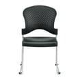 thumbnail image 2 of Eurotech Seating Aire Plastic Stackable Guest Chair, Black (Set of 4), 2 of 3