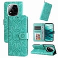 thumbnail image 3 of Funda tipo cartera GANGXUN para Xiaomi Redmi Note 14 Pro 5G , diseño girasol, cuero PU, soporte, cierre magnético, tarjetero, 3 of 5