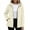 Khaki, variant on Women's Hooded Windbreaker Jacket Lightweight Water Resistant Casual Anorak Coat Full Zip & Snap Button Windproof Coat Casual Outdoor Travel Coat with Pockets Blue