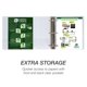thumbnail image 4 of View Binder Samsill - Carpeta con 3 anillas (base vegetal, 10 cm), color blanco, 4 of 6