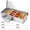 5 Slots, variant on Compartmental Stainless Steel Chilled Condiment Tray Garnish Tray with 3/4/5 Removable Compartment Chilled Condiment Dispenser with Lid Fruit Serving Container