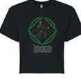thumbnail image 3 of Wicked - Elphaba And Broomstick - Juniors Cropped Graphic T-Shirt, 3 of 5