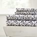 thumbnail image 3 of Linen Market 4 Piece Sheet Set Patterned, King, Burst of Vines Navy, 3 of 5
