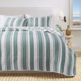 thumbnail image 6 of Coastal Quilt Set - Lightweight, Soft, All-Season - 2-Piece Reversible Striped Bedding Set (Twin / Twin XL, Montauk Stripe), 6 of 6