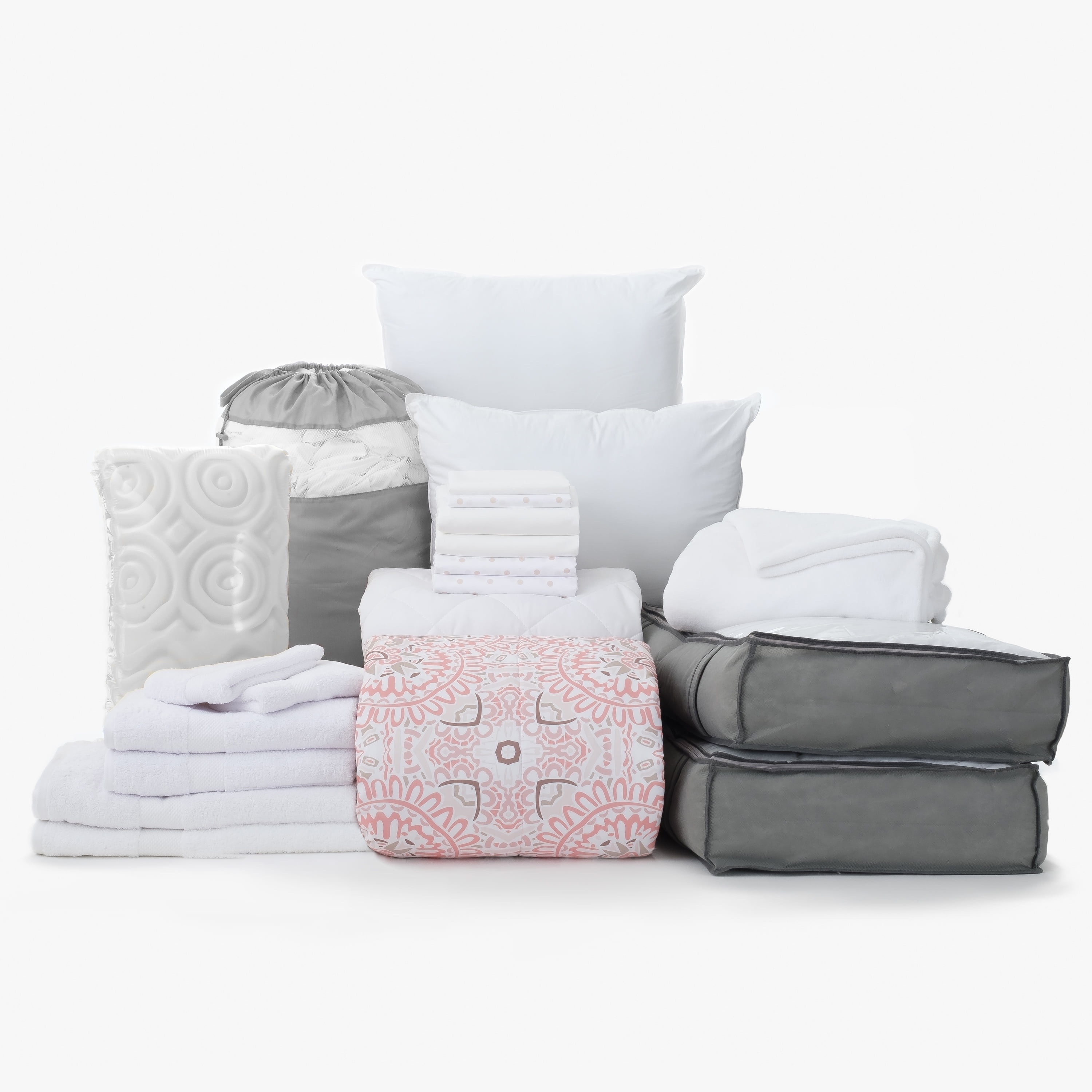 The Complete Dorm Essentials Value Pack in Dina, 21Piece Twin XL