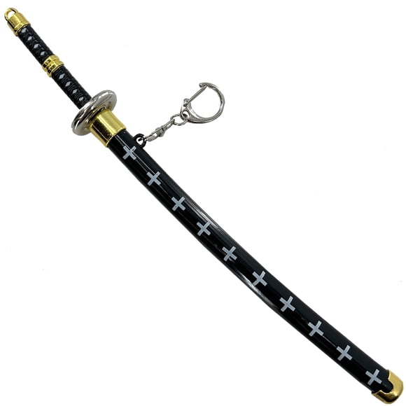 Medieval Depot Trafalgar Law Style Mini Katana Keychain with Scabbard and Stand