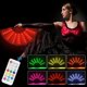 thumbnail image 5 of Abanico Plegable de Mano con Luces LED, Colorido y con Control Remoto, Ideal para Espectáculos en Escenarios, Color ., 5 of 5