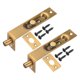thumbnail image 1 of Uxcell 2 Pcs Pestillo Empotrado 4" x 0.87", Cerradura de Puerta Francesa de Acero Inoxidable con Deslizamiento Oculto, Pestillo para Puerta Doble de Madera Compuesta, Tono de Latón, 1 of 6