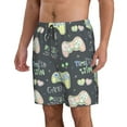 thumbnail image 2 of Kll Gamers Men'S Casual Summer Beach Shorts Hawaiian Shorts With Pockets-Large, 2 of 9
