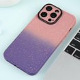 thumbnail image 2 of Funda de silicona con degradado de estrellas para iPhone 15 con película para lente, 2 of 5