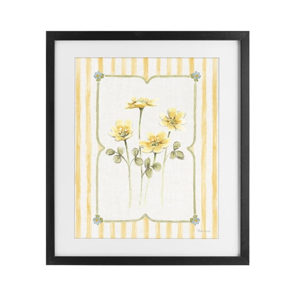 Stupell Industries French Country Sweet Honey Florals Black Framed Print Under Glass, 13 x 16, by Beth Grove