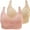 Beige, variant on XuJwPNcy Plus Size Bras for Women No Underwire Seamless Full Coverage Everyday Bras Push up Bra 2 Pack