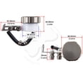 thumbnail image 2 of Reservoir Tank 52mm Gray Universal Lid Fluid Brake Clutch Master Cylinder, 2 of 4