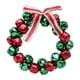 thumbnail image 5 of Guirnalda de campanas navideñas, adorno colgante de pared, corona artificial, decoración navideña Rojo y verde, 5 of 9