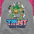 thumbnail image 3 of Teenage Mutant Ninja Turtles - Turtle Power Americana - Toddler & Youth Girls Raglan Tee, 3 of 5