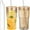 Amber, variant on 2 Pack 20 Oz Glass Cups with Lids and Straws, Iced Water Glasses Tumblers for Ice Juice, Tea, Milk, Smoothie and Cold or Hot Drinks(Multicolor)