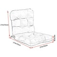 TOPCHANCES Durable Water Repellent Outdoor Seat/Back Cushion with Ties