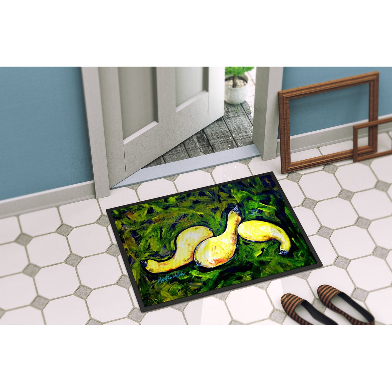 Carolines Treasures MW2001MAT 18 x 27 in. Three Crooks Squash Doormat