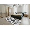 thumbnail image 5 of Ahgly Company Machine Washable Indoor Rectangle Transitional White Smoke Area Rugs, 8' x 10', 5 of 7