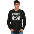 thumbnail image 5 of Worlds Okayest Grandpa Funny Men's Long Sleeve Tee T Shirt Brisco Brands S, 5 of 5