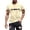 Beige, variant on Men's Fashion City Theme Printed Casual Comfortable Top Black XL Black XL