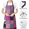 thumbnail image 6 of Hello Kitty Adjustable Bib Aprons, Waterdrop Resistant Apron with 2 Pockets for Kitchen Cooking Restaurant BBQ Painting Crafting, 6 of 7