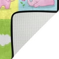 thumbnail image 4 of SKYSONIC Lightweight Soft Area Rugs Pink Baby Elephant Floor Mat for Kids Playing Room Hardwood Floor Living Room 80x58 inchNursery Rugs, 4 of 6