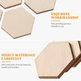thumbnail image 3 of HOMOBABE 100Pcs Small Hexagon Pieces Wooden Hexagon For Crafts And Diy Projects, 3 of 8