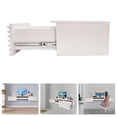thumbnail image 3 of 60*15.5*9.5in Wall Mounted White Desk Multifunctional Wall Mounted Desk with Pull Out Drawer, 3 of 18