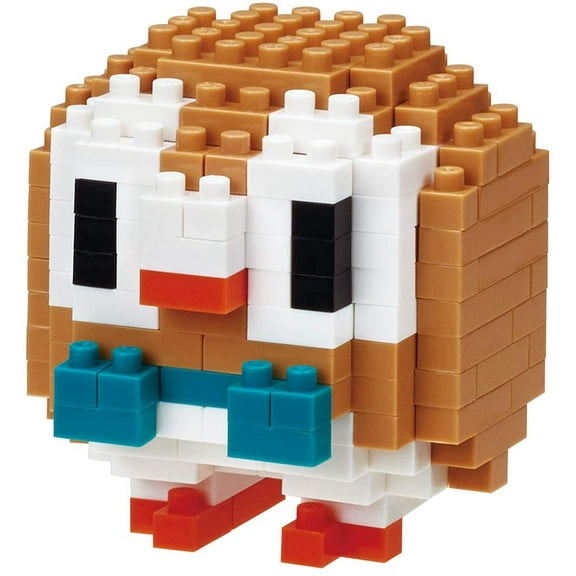 Kawada Nanoblock Pokemon Series Rowlet Micro-Sized Building Block Set