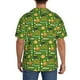 thumbnail image 3 of Fotbe traditional Irish colours Camisa Estampada de Manga Corta para Hombre, Casual de Verano, Estilo Playero, Sin Arrugas-Medium, 3 of 5