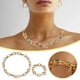 thumbnail image 4 of Collares de colores para damas Juegos de pulseras y elegantes pulseras de aleación Collares de cadena para damas Cadena de colores del arco iris Joyería para fiesta y baile, 4 of 8